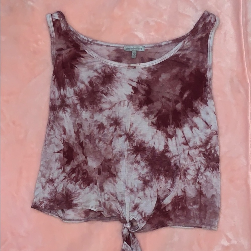 ❤️Charlotte Russe Maroon TieDye Top❤️